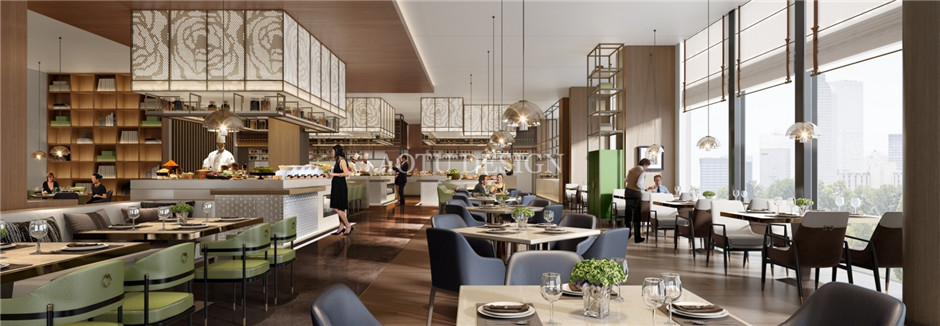 洛陽大酒店全日制餐廳設(shè)計(jì)案例效果圖 洛陽大酒店全日制餐廳設(shè)計(jì)案例效果圖