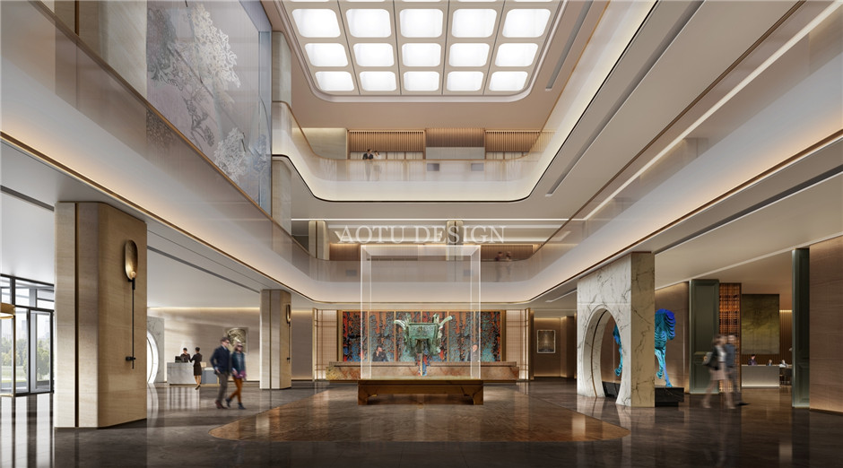 洛陽大酒店大堂設(shè)計(jì)案例效果圖 洛陽大酒店大堂設(shè)計(jì)案例效果圖