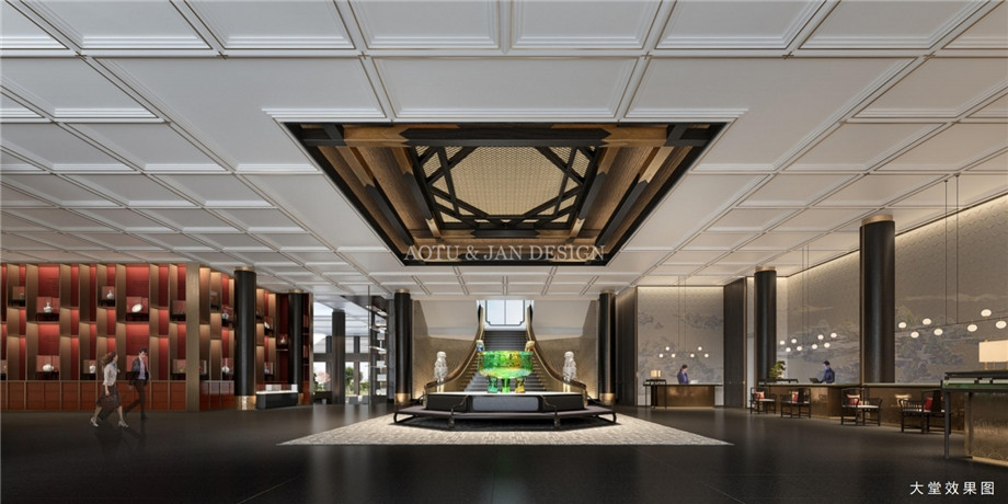 釣魚(yú)臺(tái)大酒店大堂設(shè)計(jì)效果圖 釣魚(yú)臺(tái)大酒店大堂設(shè)計(jì)效果圖