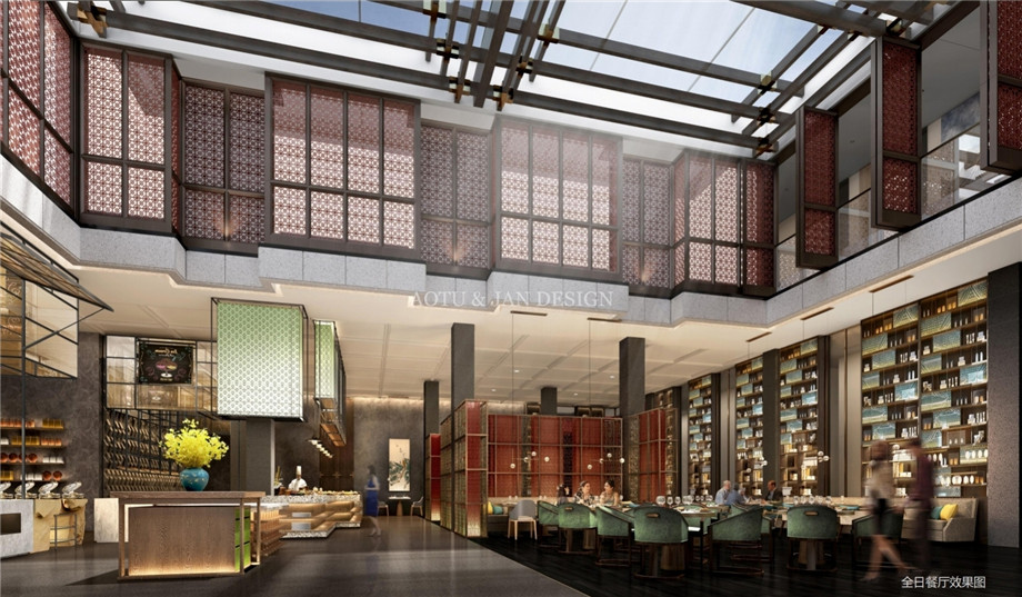釣魚(yú)臺(tái)大酒店全日制餐廳設(shè)計(jì)效果圖 釣魚(yú)臺(tái)大酒店全日制餐廳設(shè)計(jì)效果圖