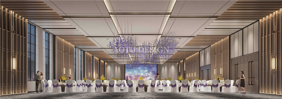 洛陽大酒店宴會廳設(shè)計(jì)案例效果圖 洛陽大酒店宴會廳設(shè)計(jì)案例效果圖
