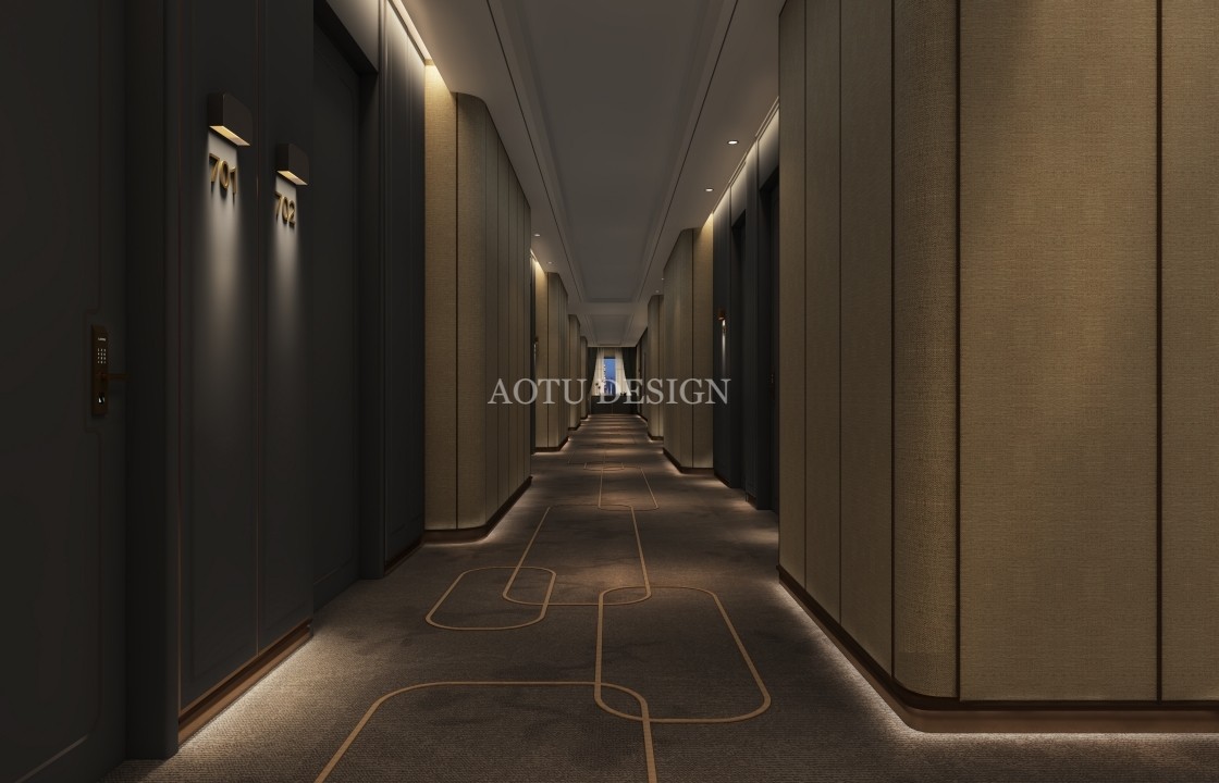 鄭州二七溪云酒店走廊設(shè)計效果圖 鄭州二七溪云酒店走廊設(shè)計效果圖