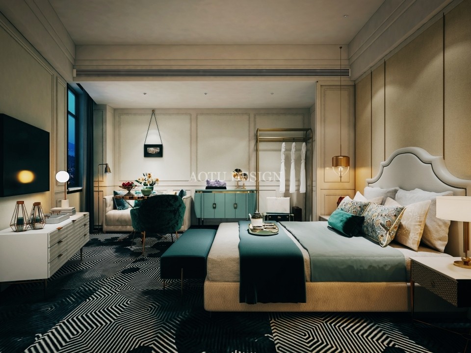 鄭州二七溪云酒店客房設(shè)計效果圖 鄭州二七溪云酒店客房設(shè)計效果圖