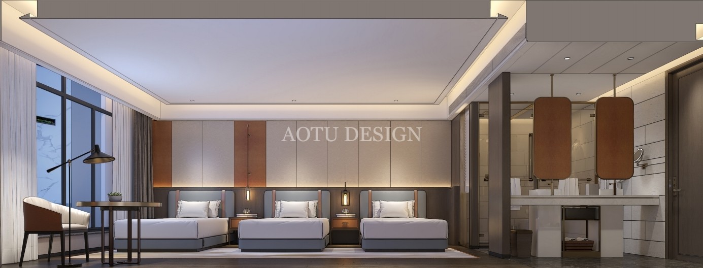 鄭州世航酒店家庭房設(shè)計效果圖 鄭州世航酒店家庭房設(shè)計效果圖