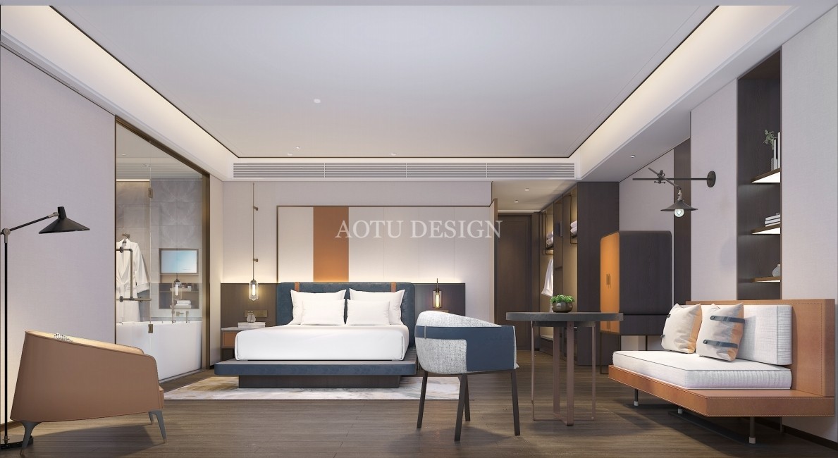 鄭州世航酒店大床房設(shè)計效果圖 鄭州世航酒店大床房設(shè)計效果圖