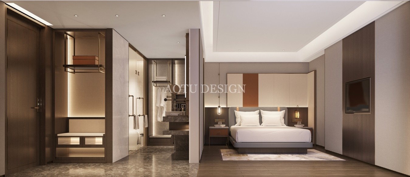 鄭州世航酒店大床房設(shè)計效果圖 鄭州世航酒店大床房設(shè)計效果圖