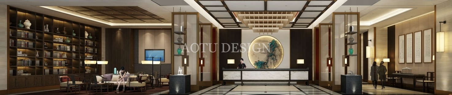 風(fēng)華酒店大廳設(shè)計效果圖 風(fēng)華酒店大廳設(shè)計效果圖