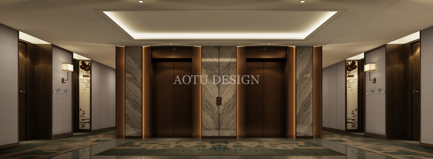 風(fēng)華酒店電梯廳設(shè)計效果圖 風(fēng)華酒店電梯廳設(shè)計效果圖