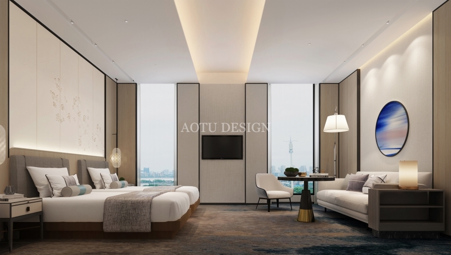 洛陽(yáng)華美達(dá)酒店客房設(shè)計(jì)方案效果圖 洛陽(yáng)華美達(dá)酒店客房設(shè)計(jì)方案效果圖