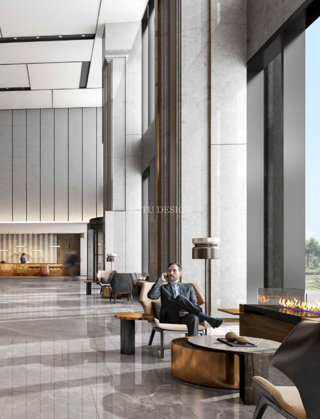 洛陽(yáng)華美達(dá)酒店大廳設(shè)計(jì)效果圖 洛陽(yáng)華美達(dá)酒店大廳設(shè)計(jì)效果圖