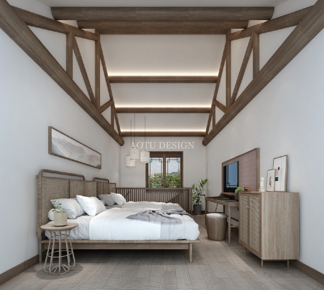 魏家坡精品民宿雙床房設計效果圖 魏家坡精品民宿雙床房設計效果圖