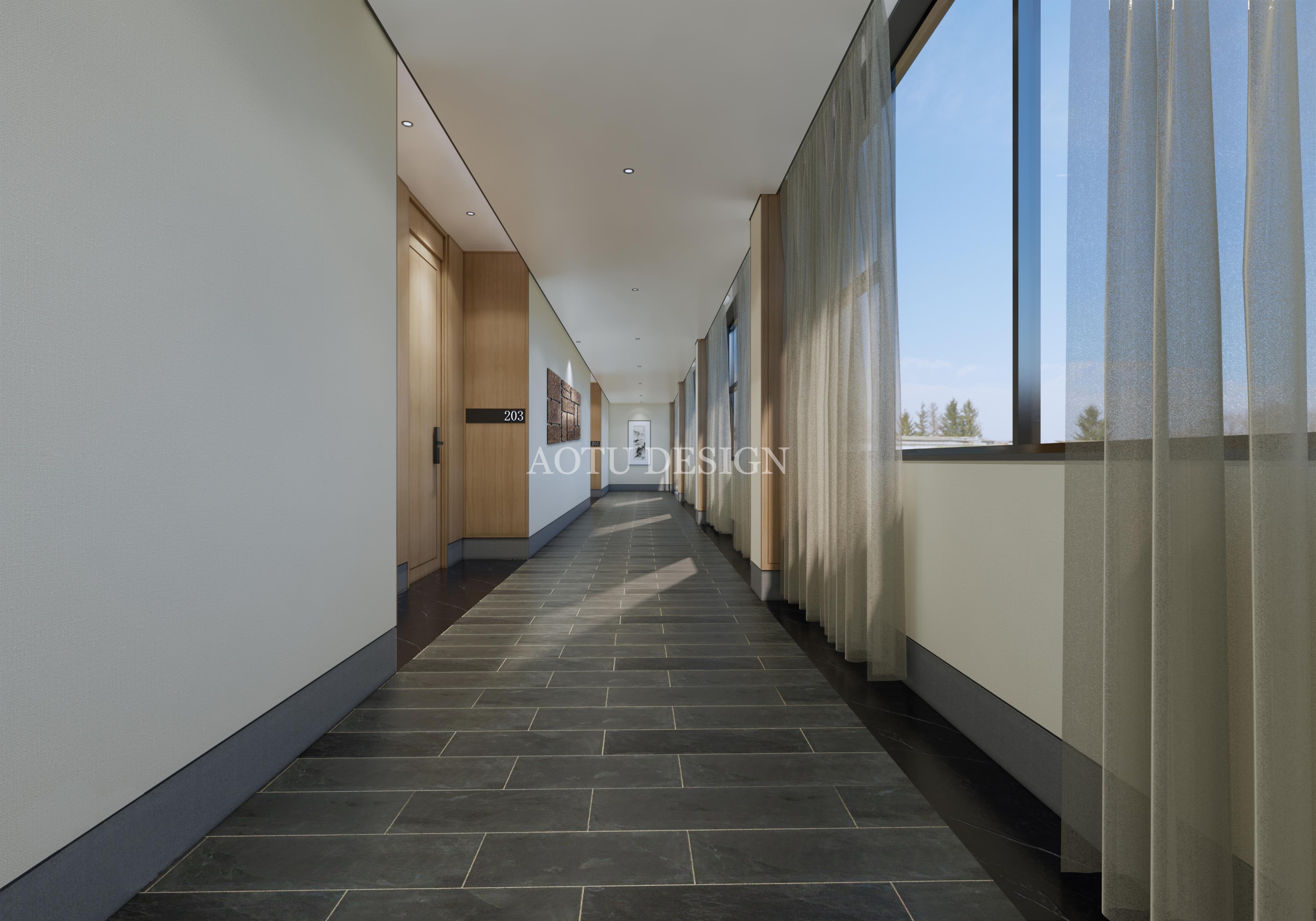 云山林棲精品民宿走廊設(shè)計(jì)效果圖 云山林棲精品民宿走廊設(shè)計(jì)效果圖