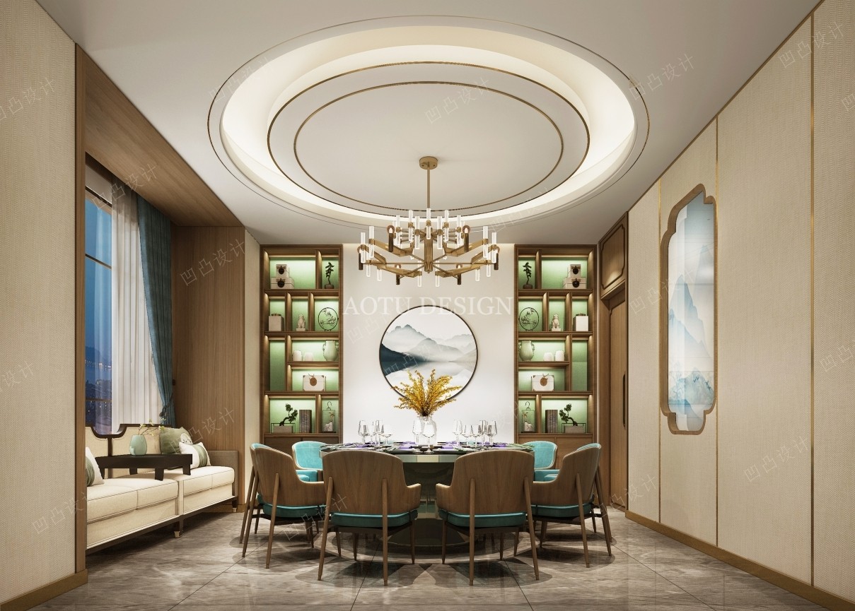 唐山百順德烤鴨包間設(shè)計(jì)效果圖