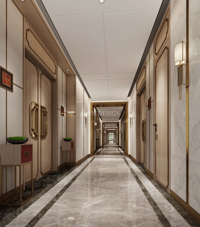 北京百順德烤鴨走廊設(shè)計(jì)效果圖