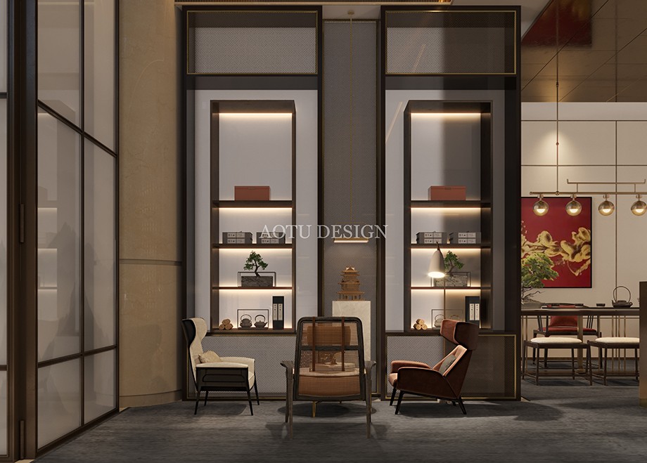 中州國際酒店大廳茶吧設(shè)計效果圖 中州國際酒店大廳茶吧設(shè)計效果圖