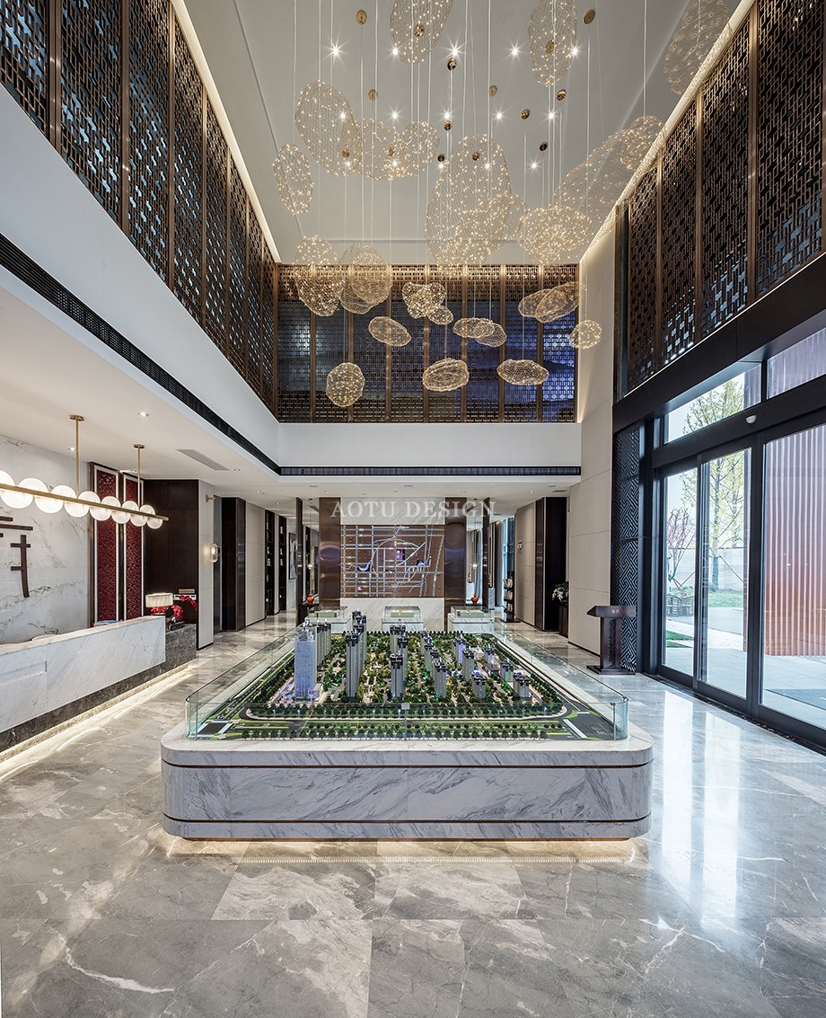 大橋龍府售樓部沙盤區(qū)設(shè)計案例 大橋龍府售樓部沙盤區(qū)設(shè)計案例