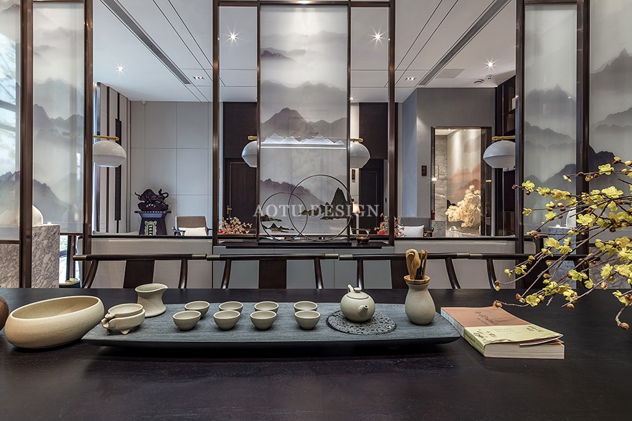 大橋龍府售樓部茶室洽談區(qū)設(shè)計案例 大橋龍府售樓部茶室洽談區(qū)設(shè)計案例