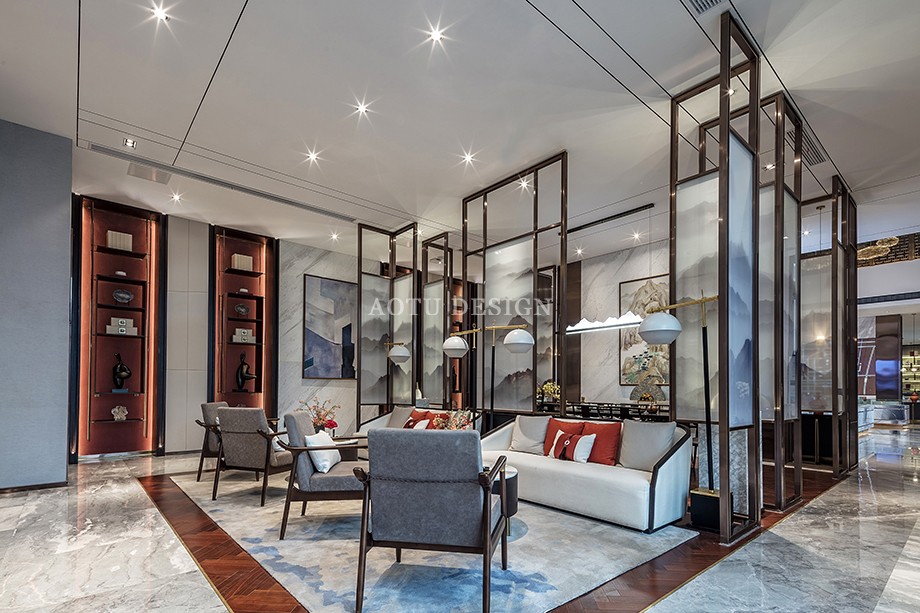 大橋龍府售樓部洽談區(qū)設(shè)計案例 大橋龍府售樓部洽談區(qū)設(shè)計案例