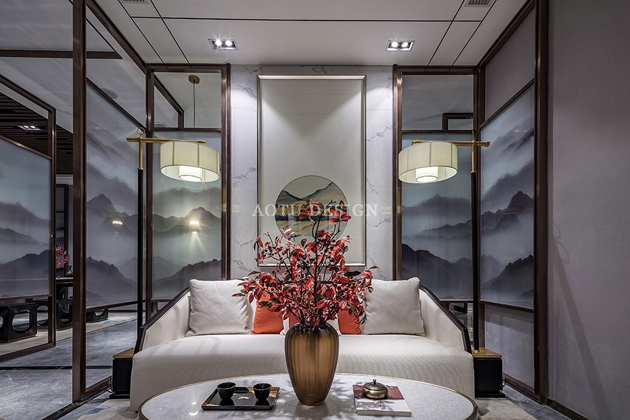 大橋龍府售樓部VIP洽談區(qū)設(shè)計案例 大橋龍府售樓部VIP洽談區(qū)設(shè)計案例