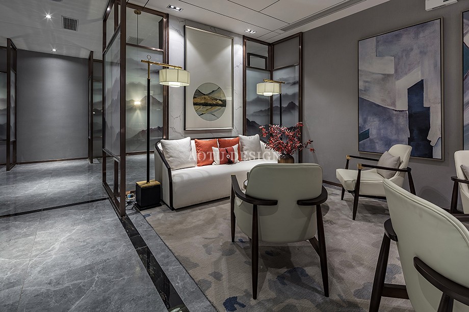 大橋龍府售樓部VIP洽談區(qū)設(shè)計案例 大橋龍府售樓部VIP洽談區(qū)設(shè)計案例