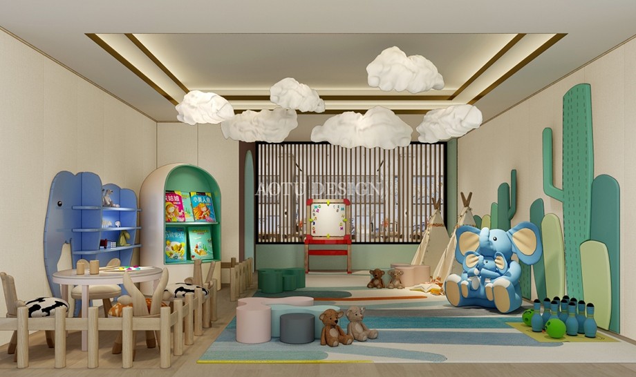 申泰中原印象售樓部?jī)和瘶?lè)園設(shè)計(jì)案例