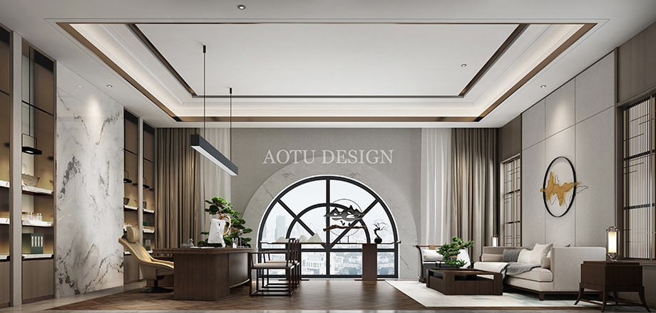 福成置業(yè)售樓部VIP洽談區(qū)設(shè)計效果圖