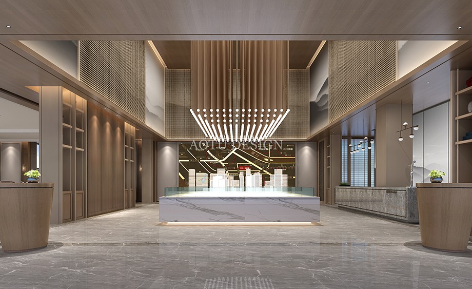  榮邦城售樓部沙盤區(qū)設(shè)計效果圖