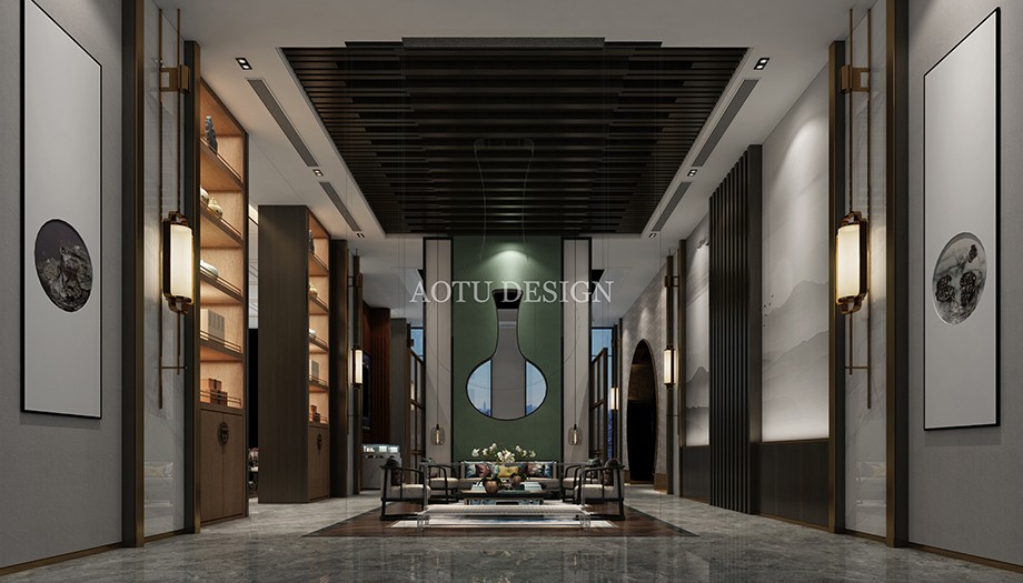 鑫源水岸名居銷售中心洽談區(qū)設(shè)計(jì)效果圖