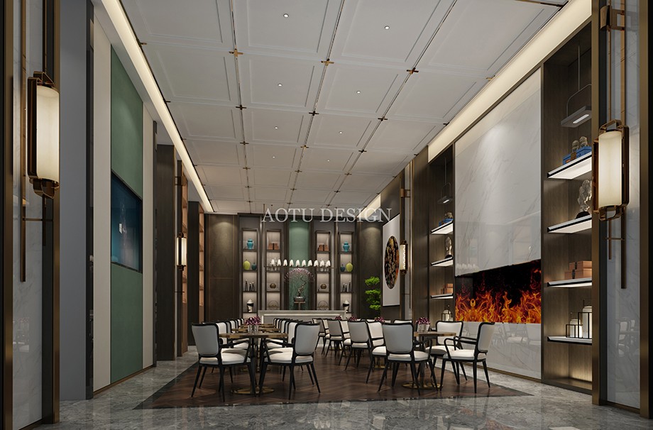 鑫源水岸名居銷售中心洽談區(qū)設(shè)計(jì)效果圖