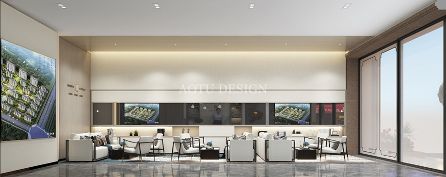 伊川城市展廳洽談區(qū)設(shè)計(jì)效果圖