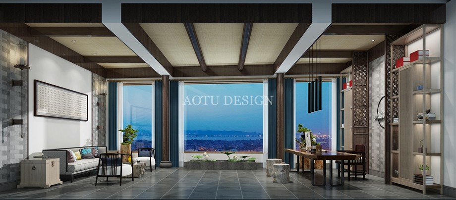 云南騰沖中式民宿設(shè)計效果圖 云南騰沖中式民宿設(shè)計效果圖