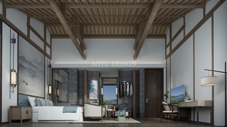 云南民宿大床房設(shè)計效果圖 云南民宿大床房設(shè)計效果圖