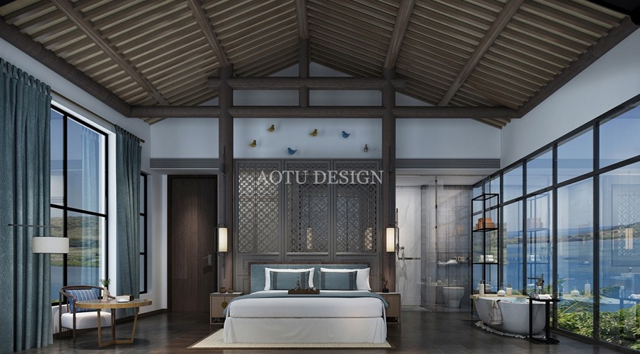 云南民宿大床房設(shè)計效果圖 云南民宿大床房設(shè)計效果圖