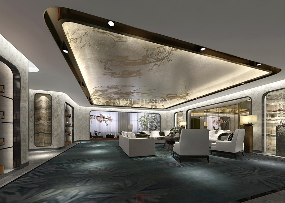 簡歐式企業(yè)會(huì)所設(shè)計(jì)方案-凹凸辦公設(shè)計(jì)公司