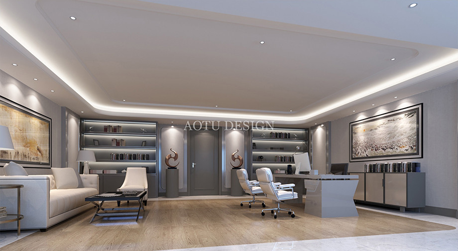 簡歐式經(jīng)理辦公室設(shè)計(jì)方案-凹凸辦公設(shè)計(jì)公司