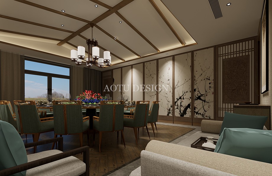 餐廳包廂設(shè)計(jì)-周口秀?；檠缇茦窃O(shè)計(jì)-婚禮主題酒店設(shè)計(jì)案例