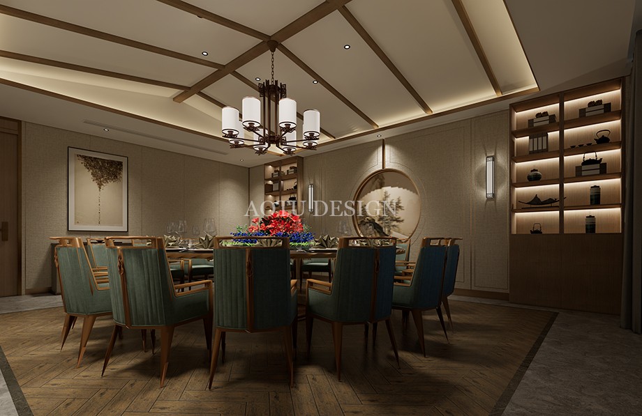 餐廳包廂設(shè)計(jì)-周口秀?；檠缇茦窃O(shè)計(jì)-婚禮主題酒店設(shè)計(jì)案例