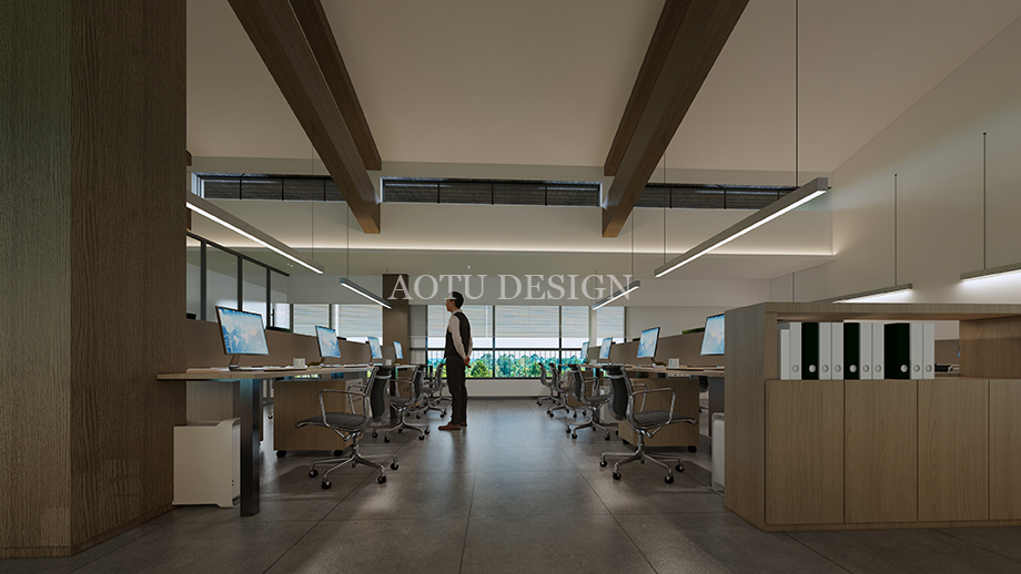 公共辦公區(qū)設計-開封佘店旅游區(qū)接待中心設計案例-凹凸設計