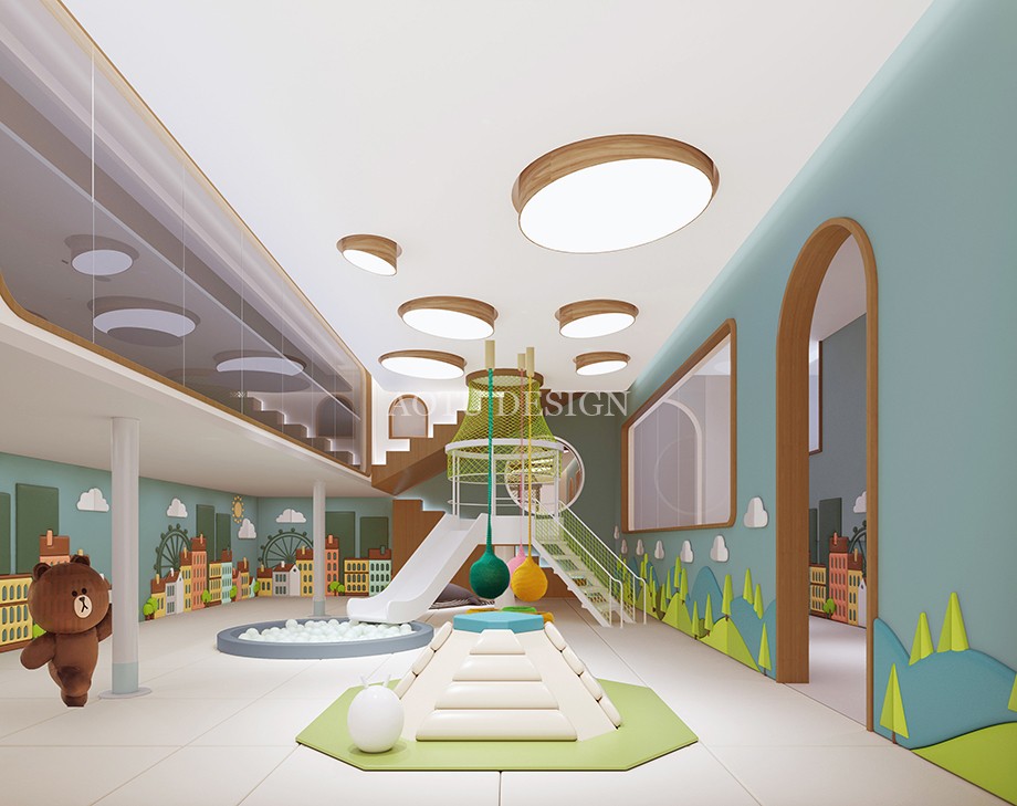 鄭州親子游泳館設計效果圖-凹凸設計公司