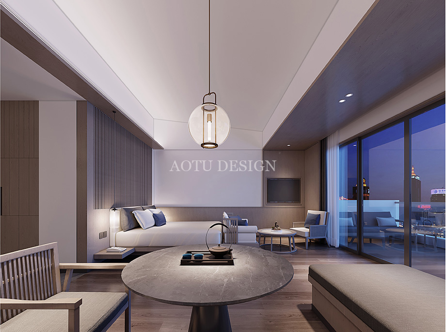 洛陽(yáng)全季連鎖酒店客房設(shè)計(jì)案例-凹凸設(shè)計(jì)公司