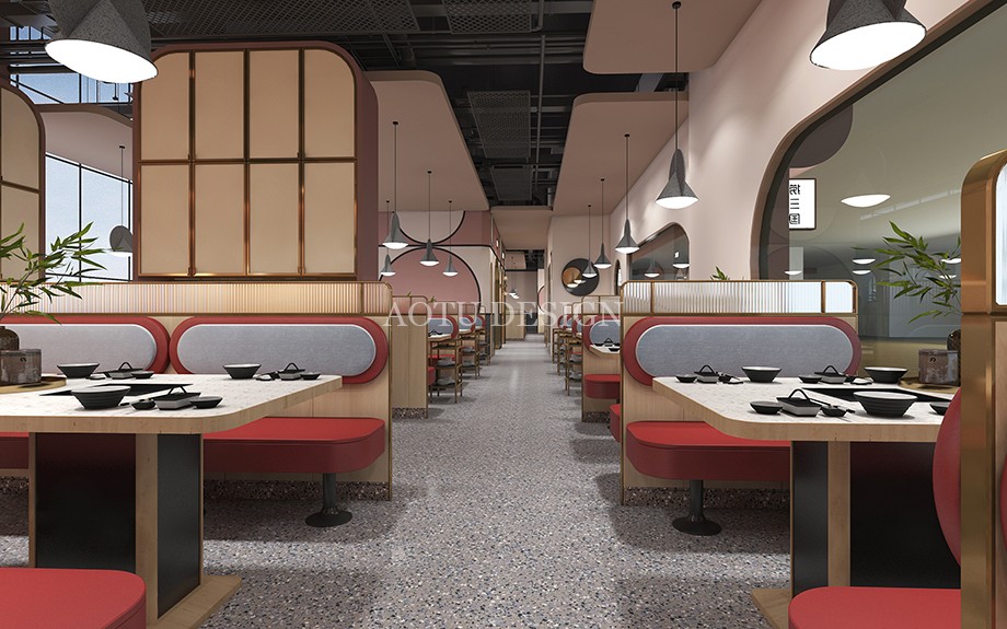 撈三國火鍋店設(shè)計效果圖