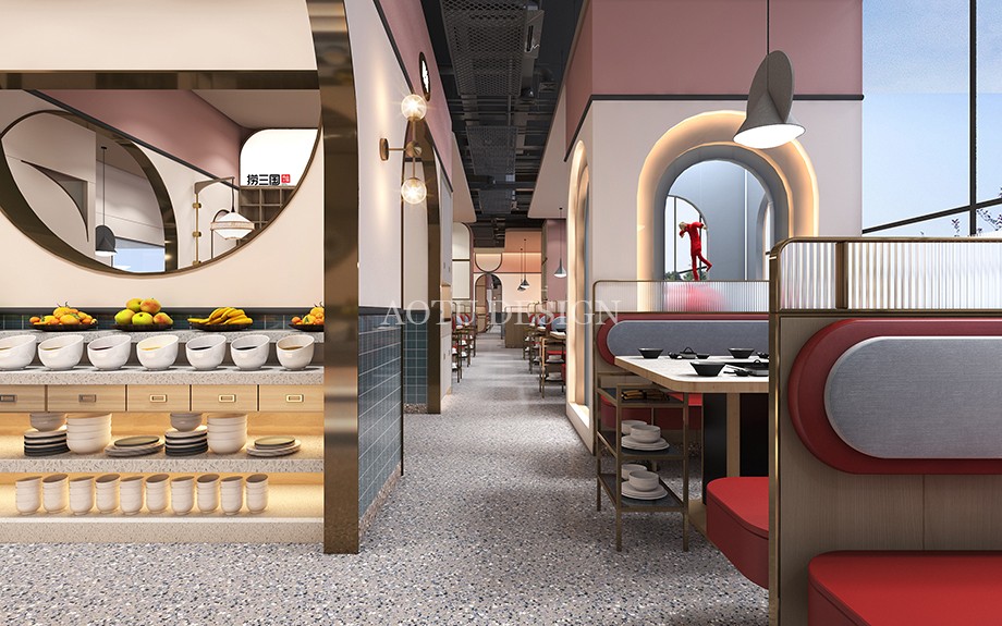 火鍋店自助小料區(qū)設(shè)計圖