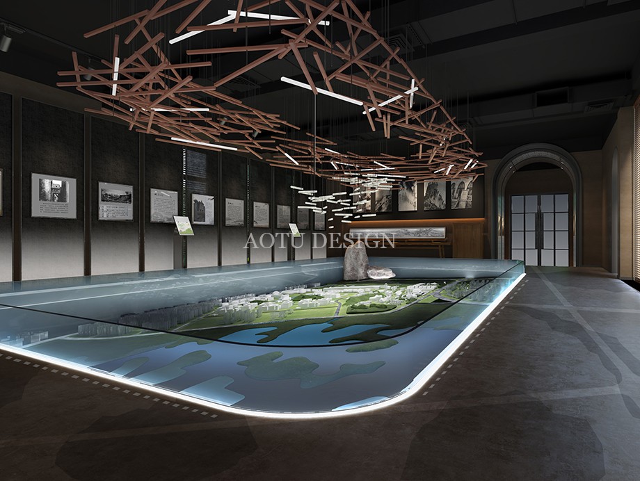 開封舍店售樓部沙盤區(qū)設(shè)計(jì)效果圖-凹凸設(shè)計(jì)公司