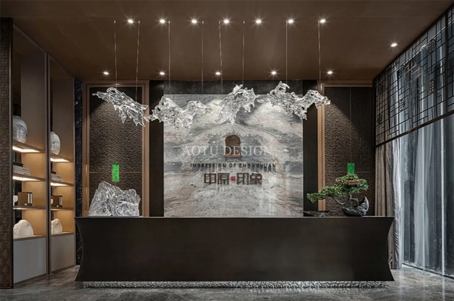 鄭州中原印象售樓部接待臺(tái)設(shè)計(jì)實(shí)景圖 鄭州中原印象售樓部接待臺(tái)設(shè)計(jì)實(shí)景圖