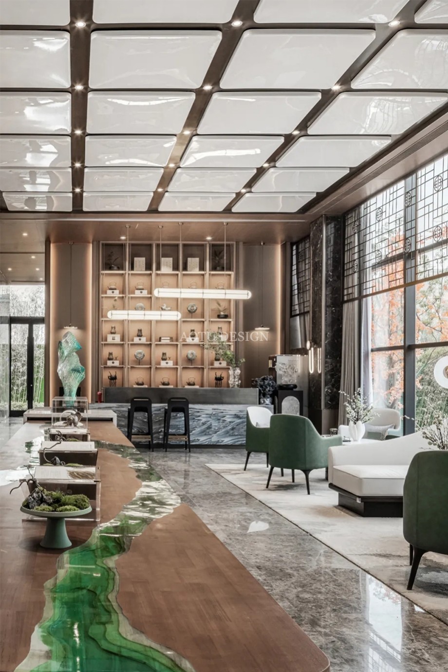 鄭州中原印象售樓部吧臺(tái)裝修設(shè)計(jì)實(shí)景圖 鄭州中原印象售樓部吧臺(tái)裝修設(shè)計(jì)實(shí)景圖