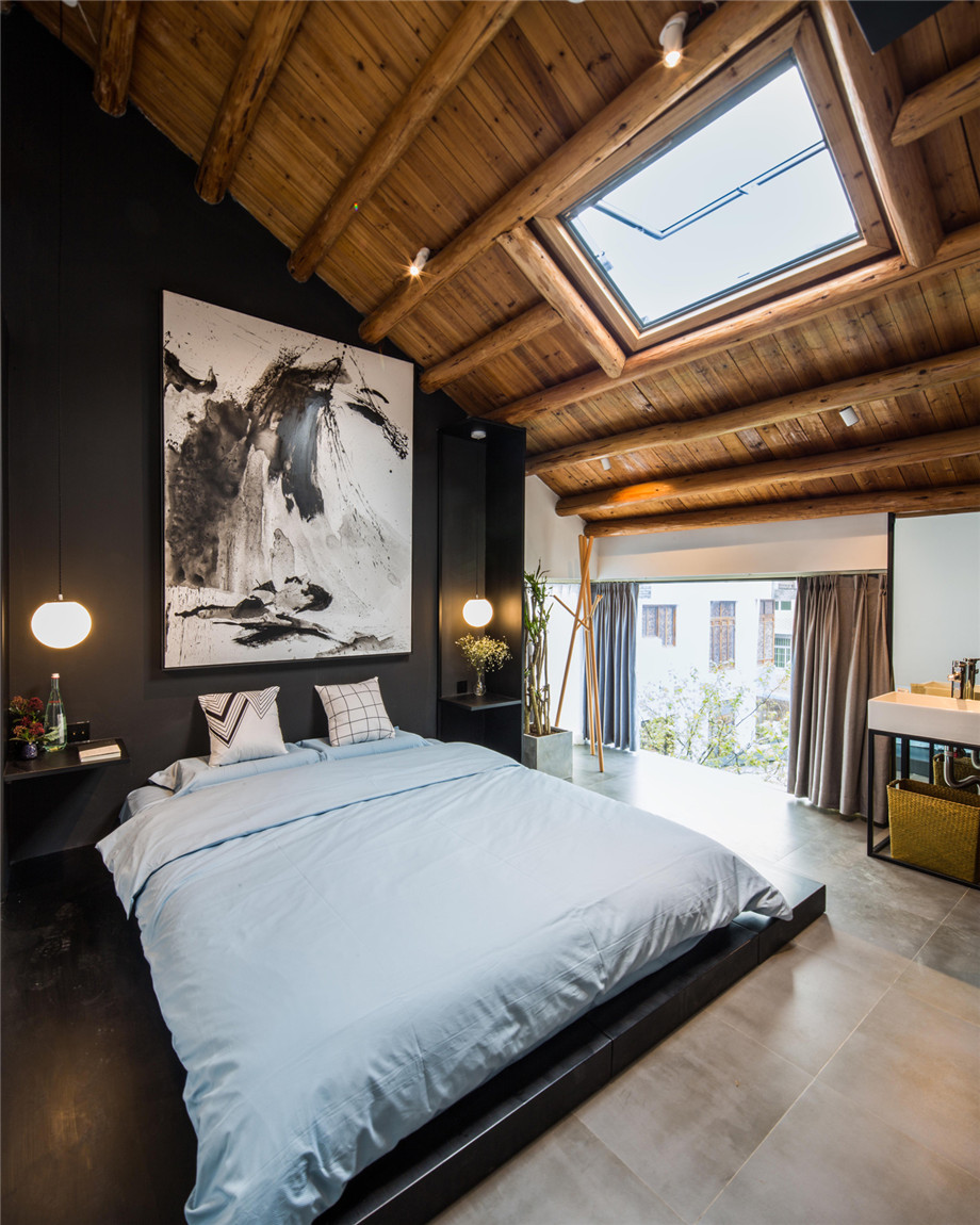 老舊民房改造民宿案例  杭州棲云民宿酒店設(shè)計