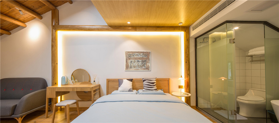 老舊民房改造民宿案例  杭州棲云民宿酒店設(shè)計