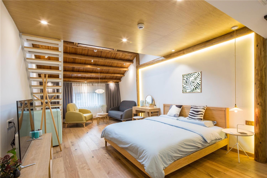 老舊民房改造民宿案例  杭州棲云民宿酒店設(shè)計