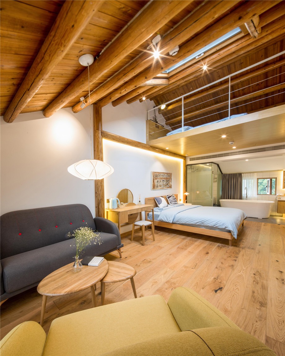 老舊民房改造民宿案例  杭州棲云民宿酒店設(shè)計