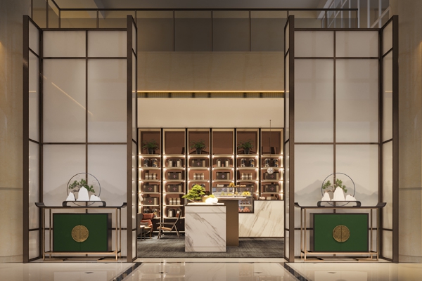 中州國際酒店大廳茶吧設(shè)計(jì)